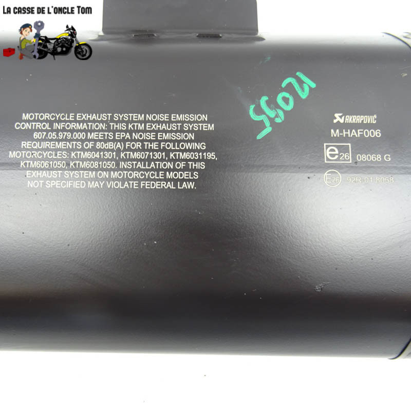 Silencieux Akrapovic KTM 1290 super adventure s  2018 - CTM-12095-054