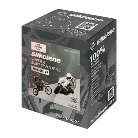 Silkolene Super 4 10w40 bidon 4L - cubi - 601450648