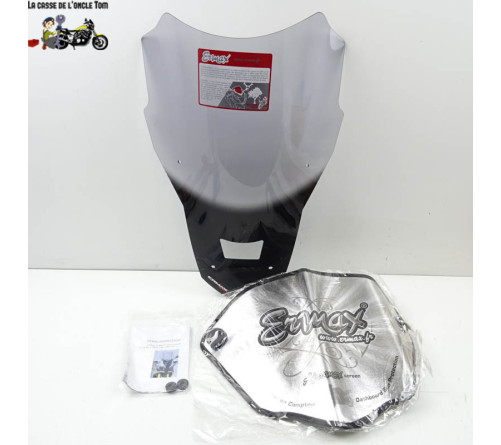 Bulle Ermax grise + pare soleil Honda 1000 AFRICA TWIN 2016 - 2019 - H0628 AFTWIN