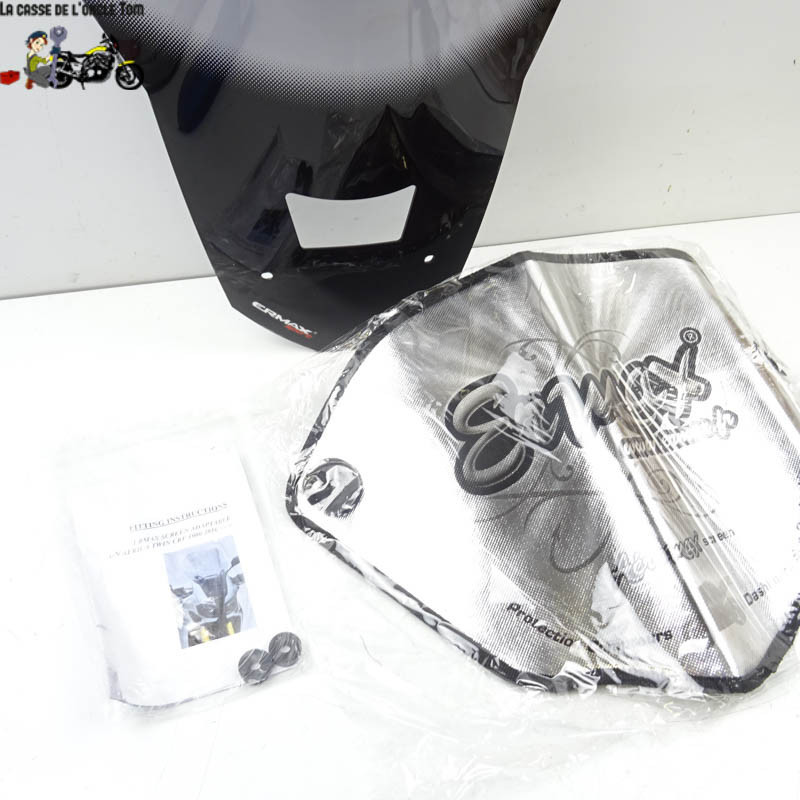 Bulle Ermax grise + pare soleil  Honda 1000 AFRICA TWIN 2016 - 2019 - H0628 AFTWIN