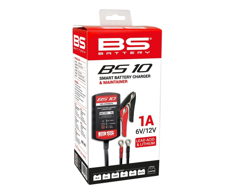 Chargeur de batterie intelligent BS BATTERY BS10 - 6V/12V 1A - 1105620
