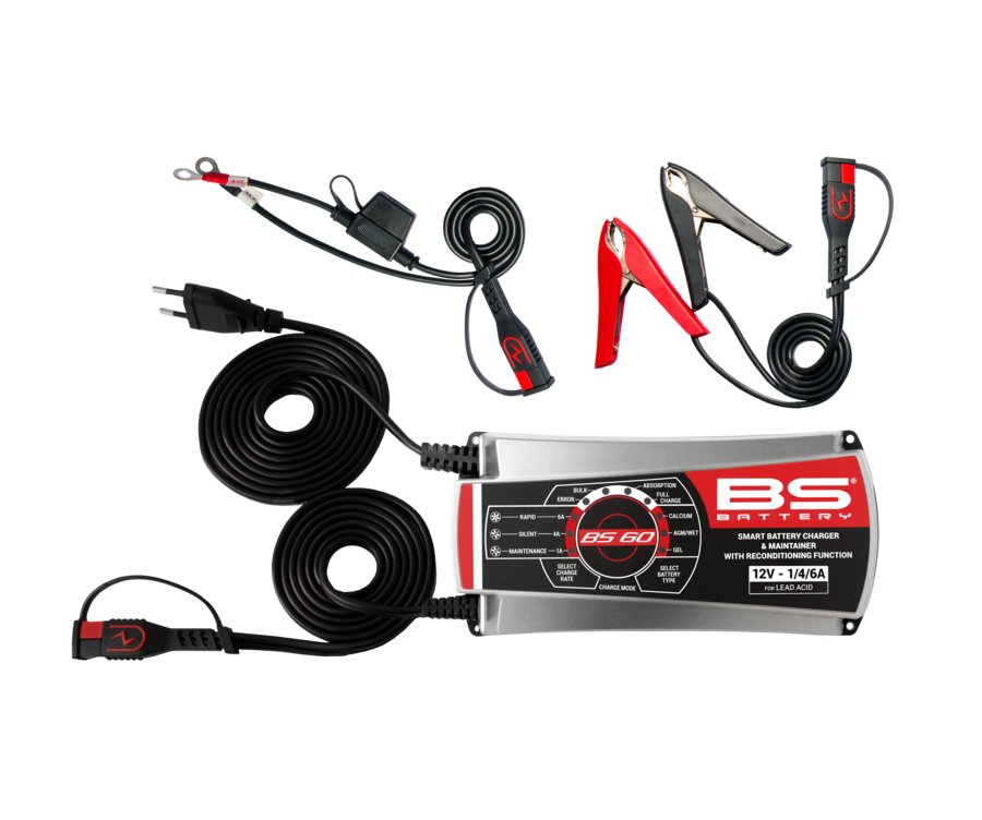 Chargeur de batterie pro-intelligent BS BATTERY BS60  - 12V 1/4/6A - 1080713