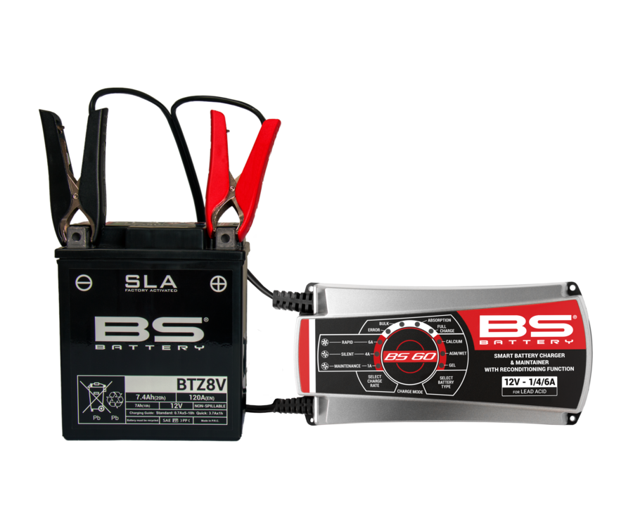 Chargeur de batterie pro-intelligent BS BATTERY BS60  - 12V 1/4/6A - 1080713