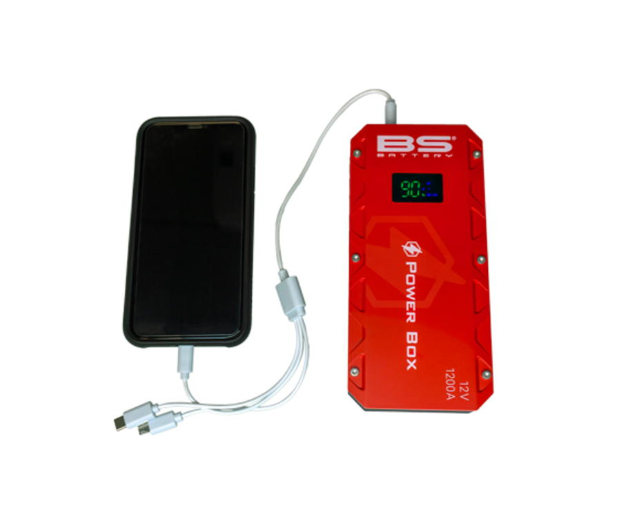 Booster de batterie BS BATTERY Power Box PB-02 avec chargeur USB - 1123664