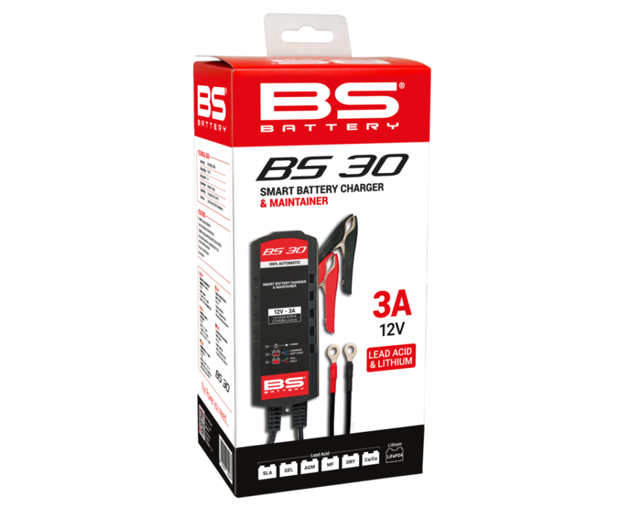 Chargeur de batterie intelligent BS BATTERY BS30 - 12V 3A - 1125496