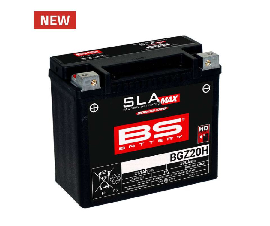 Batterie BS BATTERY SLA Max sans entretien activée usine - BGZ20H - 1125739