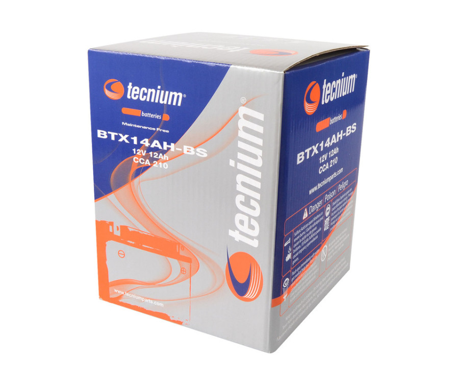 Batterie TECNIUM sans entretien avec pack acide - BTX14AH-BS - 1077844