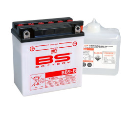 Batterie BS BATTERY Haute-performance avec pack acide - BB9-B - 1079962