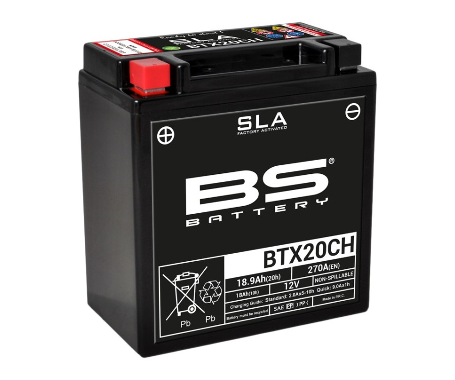 Batterie BS BATTERY SLA sans entretien activé usine - BTX20CH - 1080680