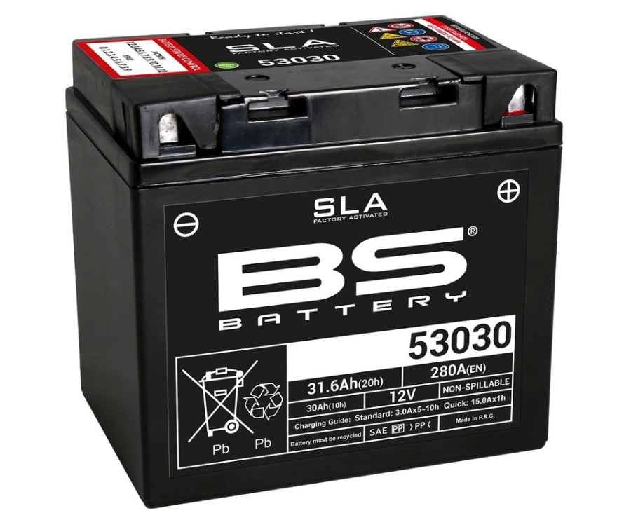 Batterie BS BATTERY SLA sans entretien activé usine - 53030 - 1080696