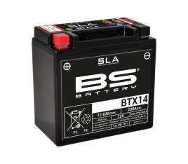 Batterie BS BATTERY SLA sans entretien activé usine - BTX14 - 1080672