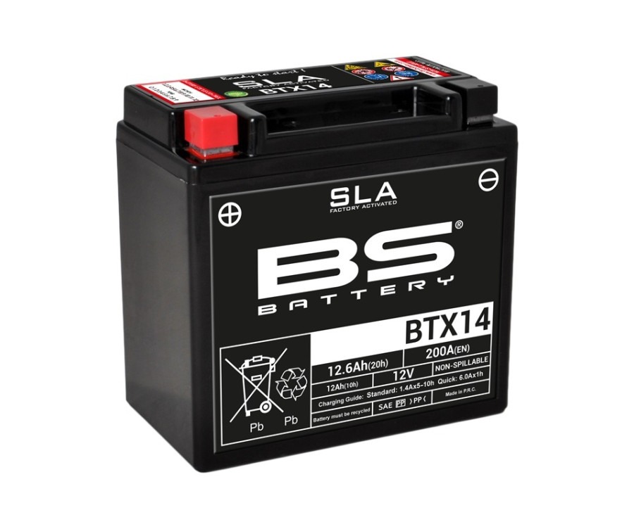 Batterie BS BATTERY SLA sans entretien activé usine - BTX14 - 1080672