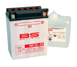 Batterie BS BATTERY Haute-performance avec pack acide - BB14L-B2 - 1079943