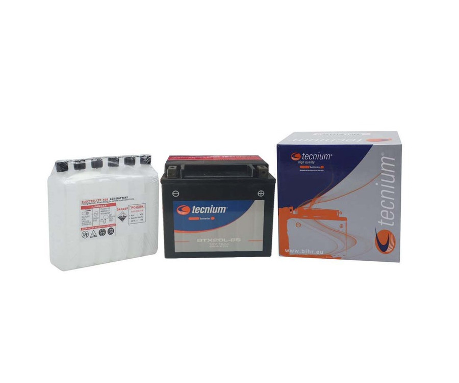 Batterie TECNIUM sans entretien avec pack acide - BTX20L-BS - 1077846