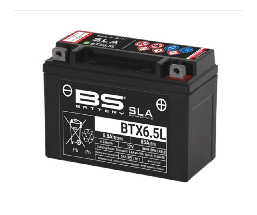 Batterie BS BATTERY SLA sans entretien activée usine - BTX6.5L  - 1123535