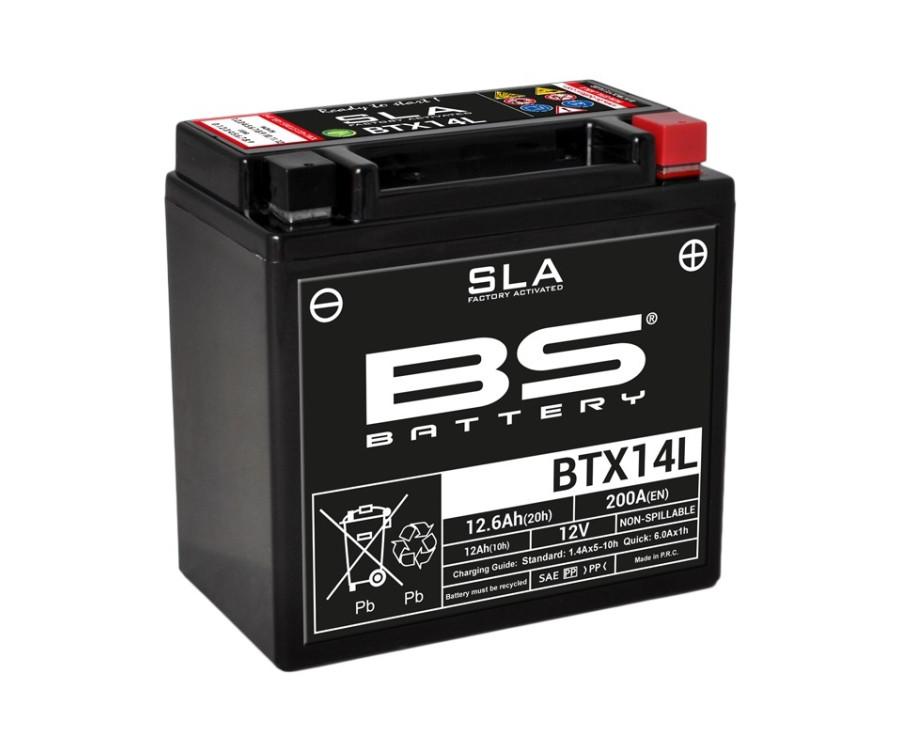 Batterie BS BATTERY SLA sans entretien activé usine - BTX14L - 1080678