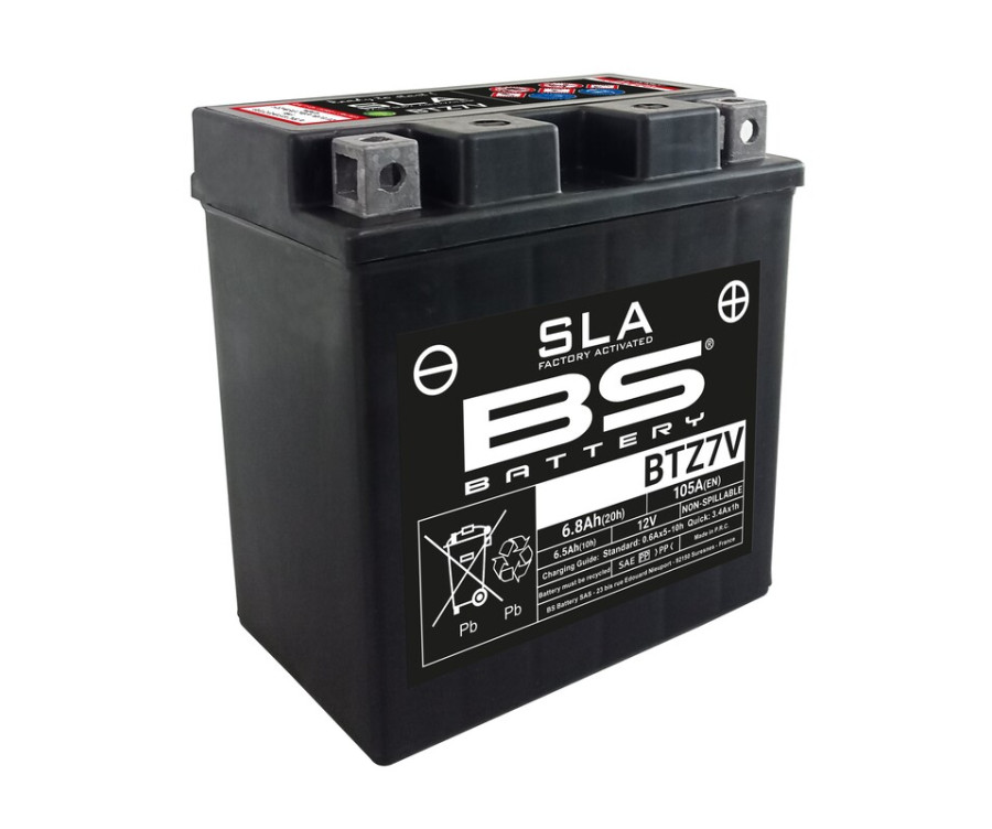 Batterie BS BATTERY SLA sans entretien activé usine - BTZ7V - 1109529