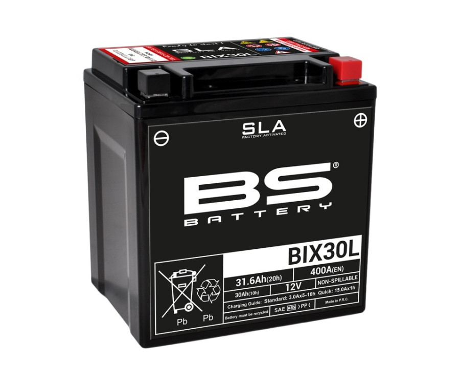 Batterie BS BATTERY SLA sans entretien activé usine - BIX30L - 1080653