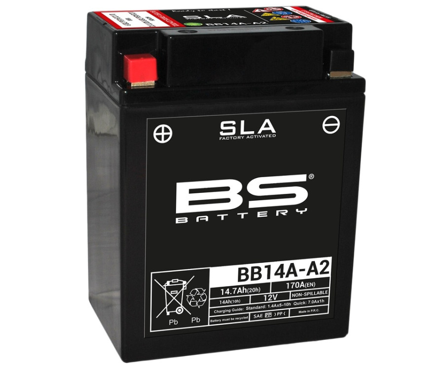 Batterie BS BATTERY SLA sans entretien activé usine - BB14A-A2 - 1080689
