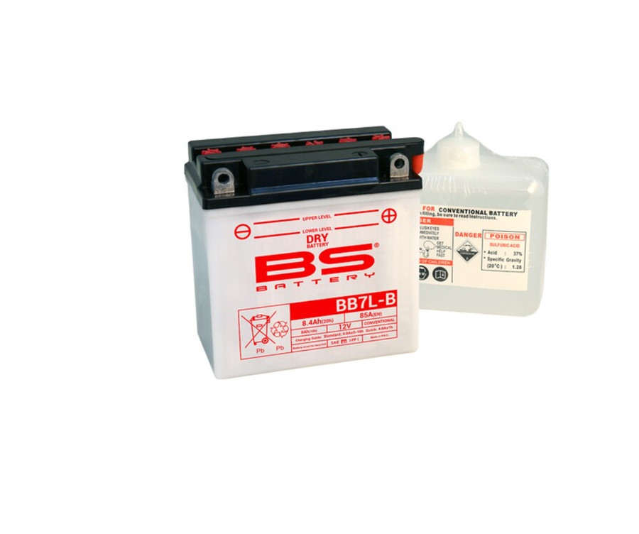 Batterie BS BATTERY Haute-performance avec pack acide - BB7L-B2 - 1079961