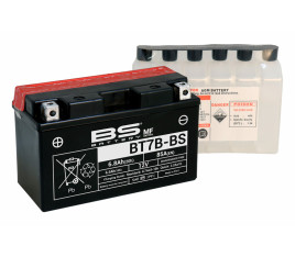 Batterie BS BATTERY sans entretien avec pack acide - BT7B-BS - 1079989