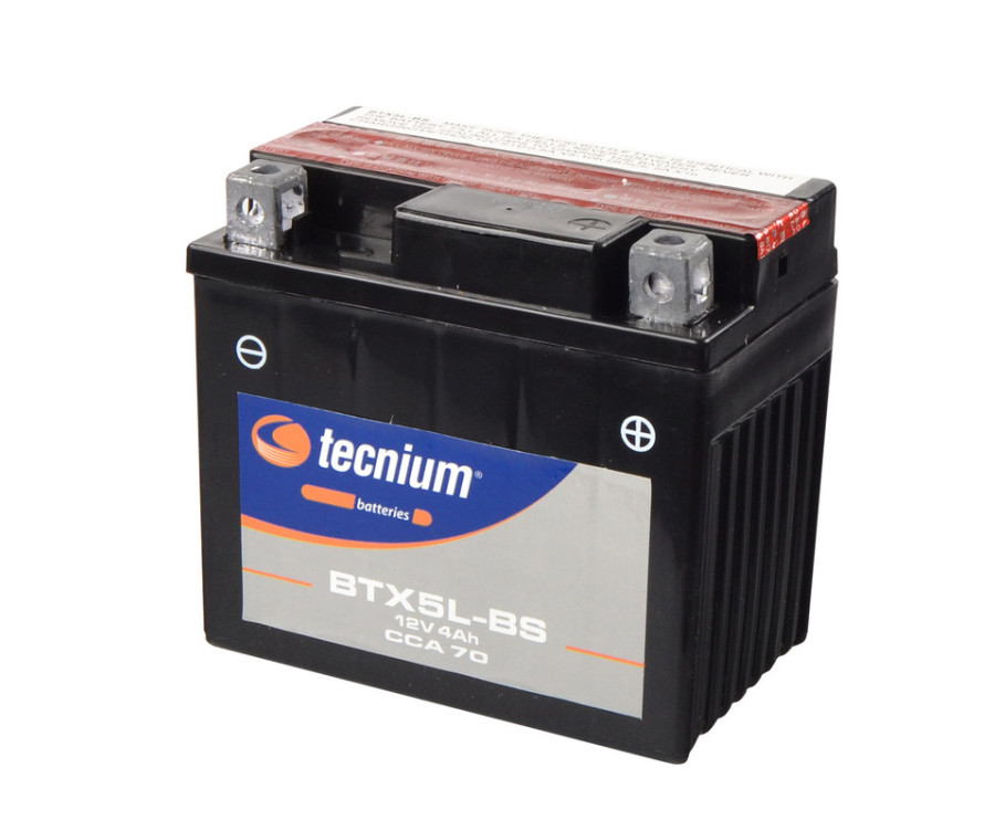 Batterie TECNIUM sans entretien avec pack acide - BTX5L-BS - 1077850