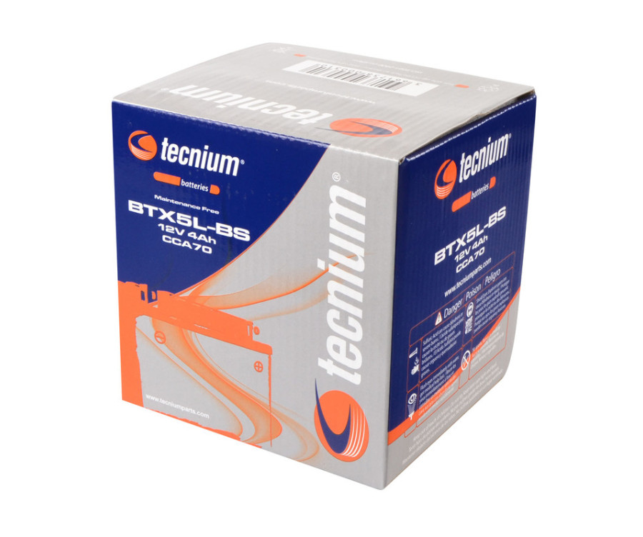 Batterie TECNIUM sans entretien avec pack acide - BTX5L-BS - 1077850