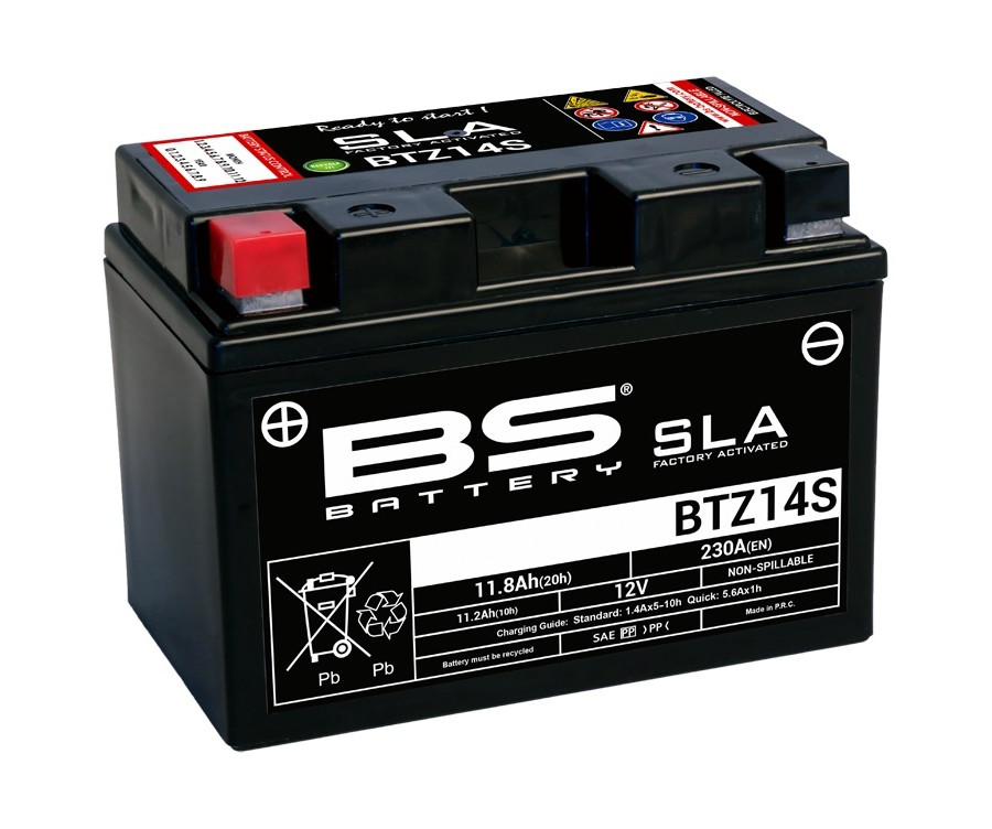 Batterie BS BATTERY SLA sans entretien activé usine - BTZ14S - 1080704