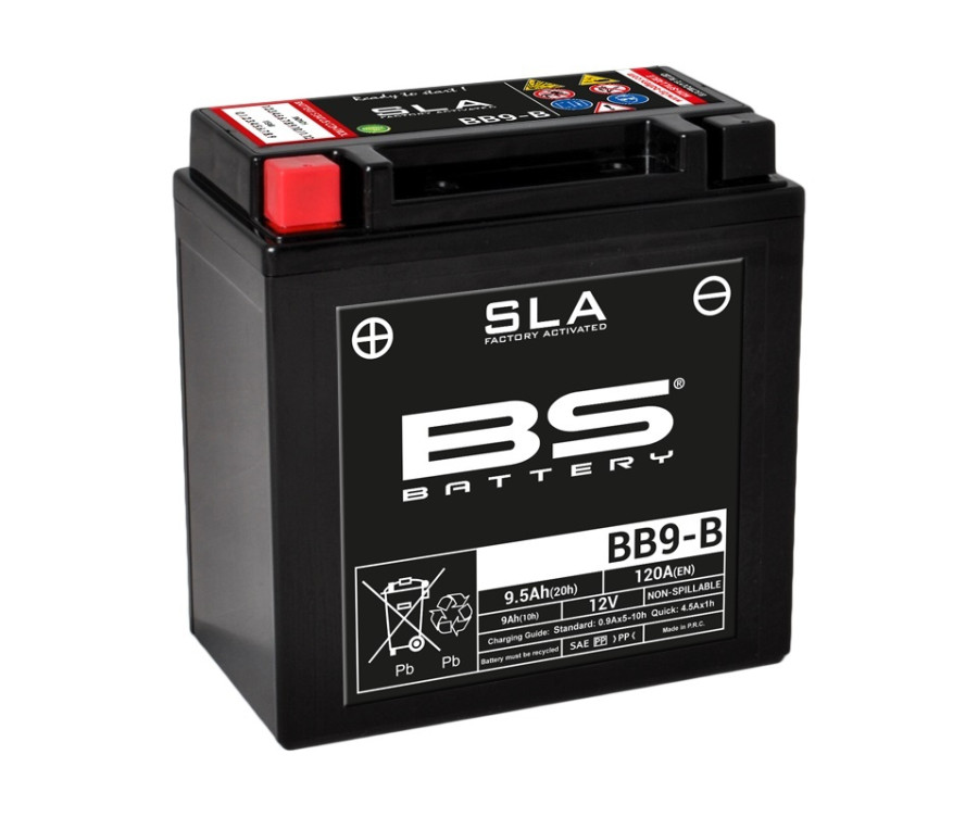 Batterie BS BATTERY SLA sans entretien activé usine - BB9-B - 1080668