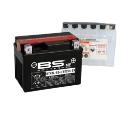 Batterie BS BATTERY sans entretien avec pack acide - BTX4L+ / BTZ5S  - 1079982