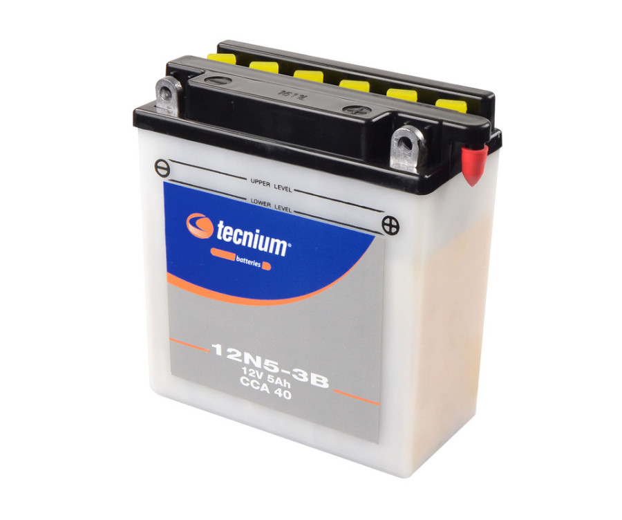 Batterie TECNIUM conventionnelle avec pack acide - 12N5.5-3B - 1077804