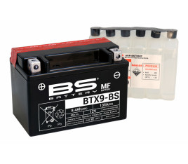 Batterie BS BATTERY sans entretien avec pack acide - BTX9-BS - 1079986