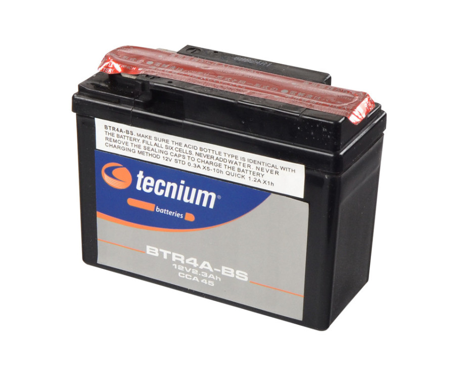 Batterie TECNIUM sans entretien avec pack acide - BTR4A-BS - 1077854