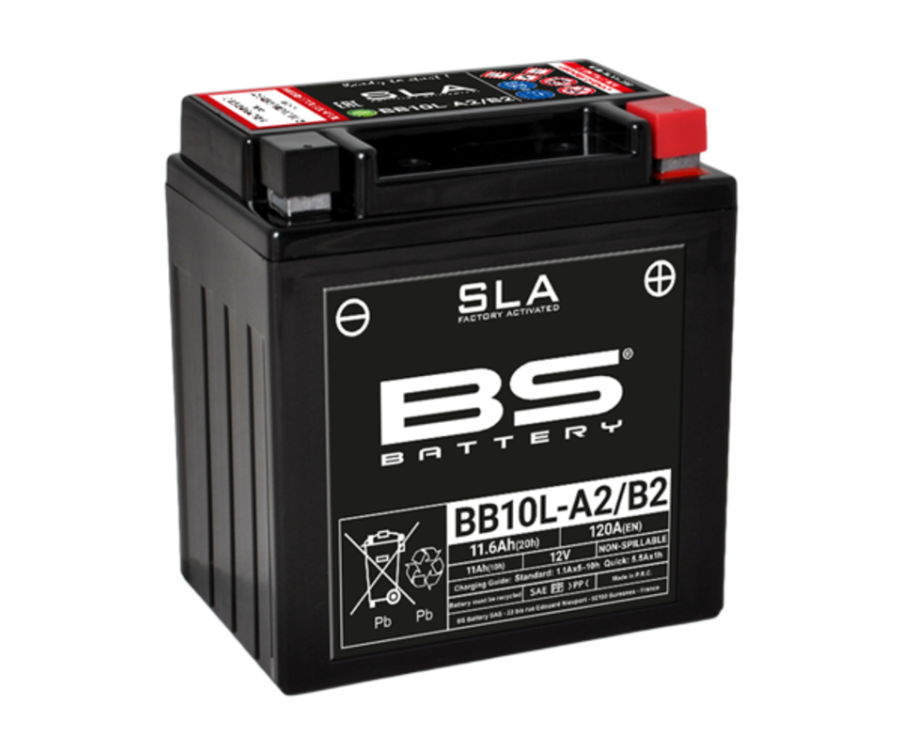 Batterie BS BATTERY SLA sans entretien activé usine - BB10L-A2/B2 - 1080669
