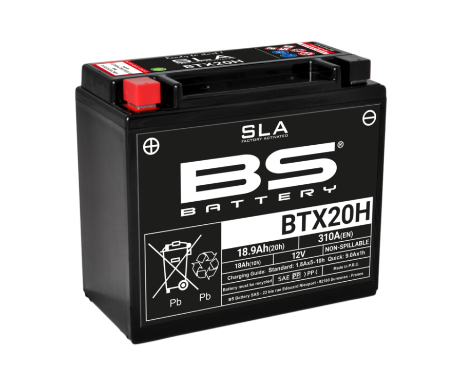 Batterie BS BATTERY SLA sans entretien activé usine - BTX20H - 1080673