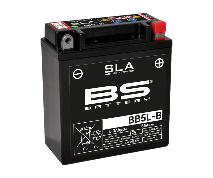 Batterie BS BATTERY SLA sans entretien activé usine - BB5L-B - 1080664
