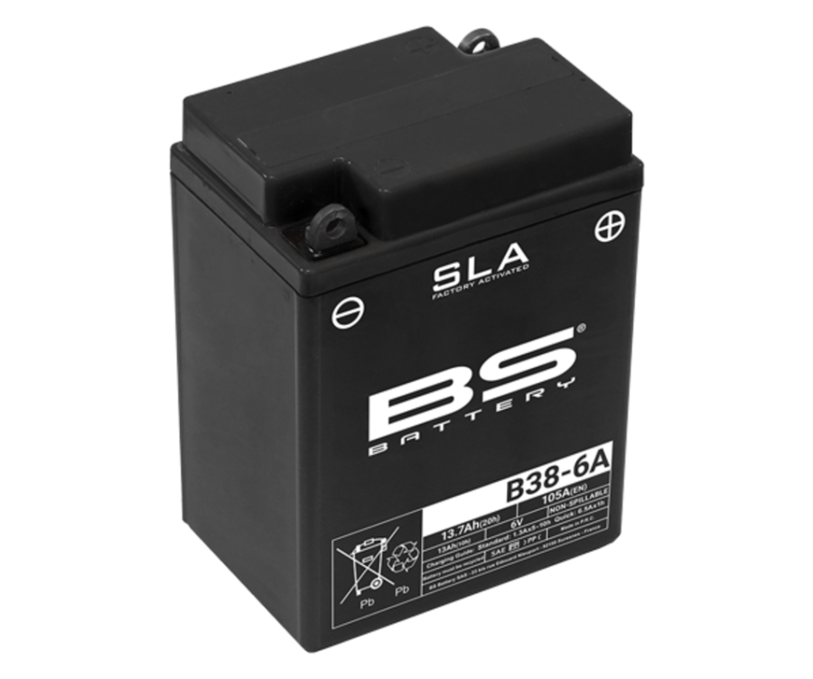 Batterie BS BATTERY SLA sans entretien activé usine - B38-6A - 1114582
