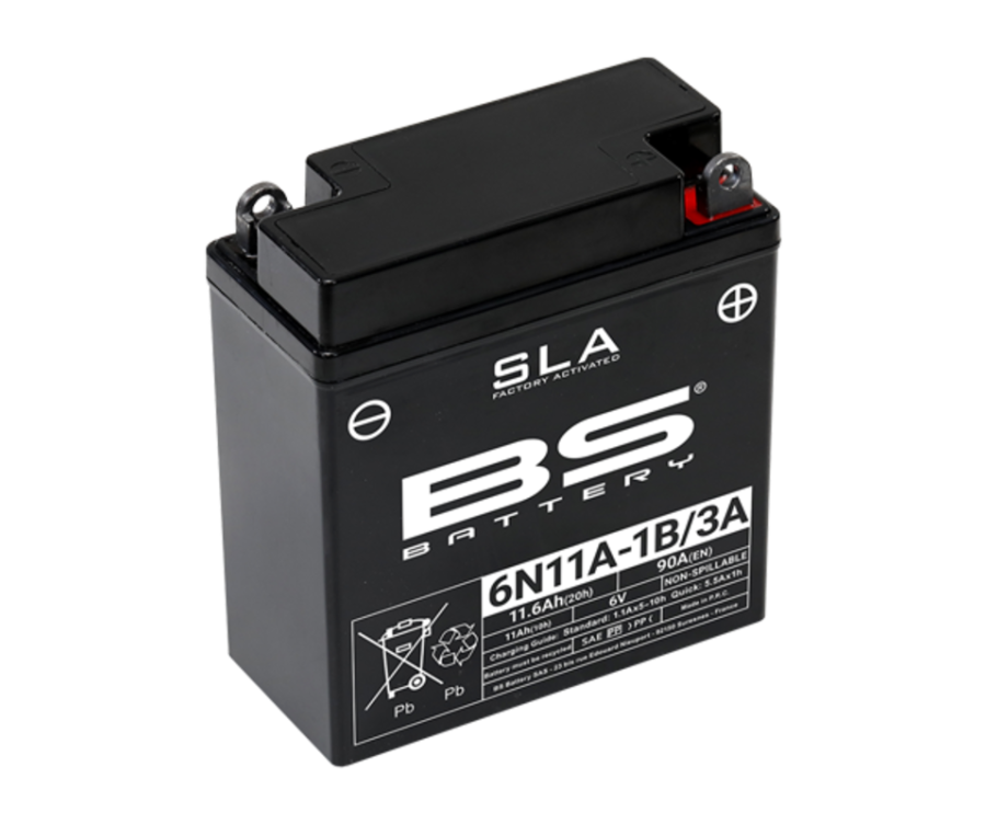 Batterie BS BATTERY SLA sans entretien activé usine - 6N11A-1B/3A - 1114578