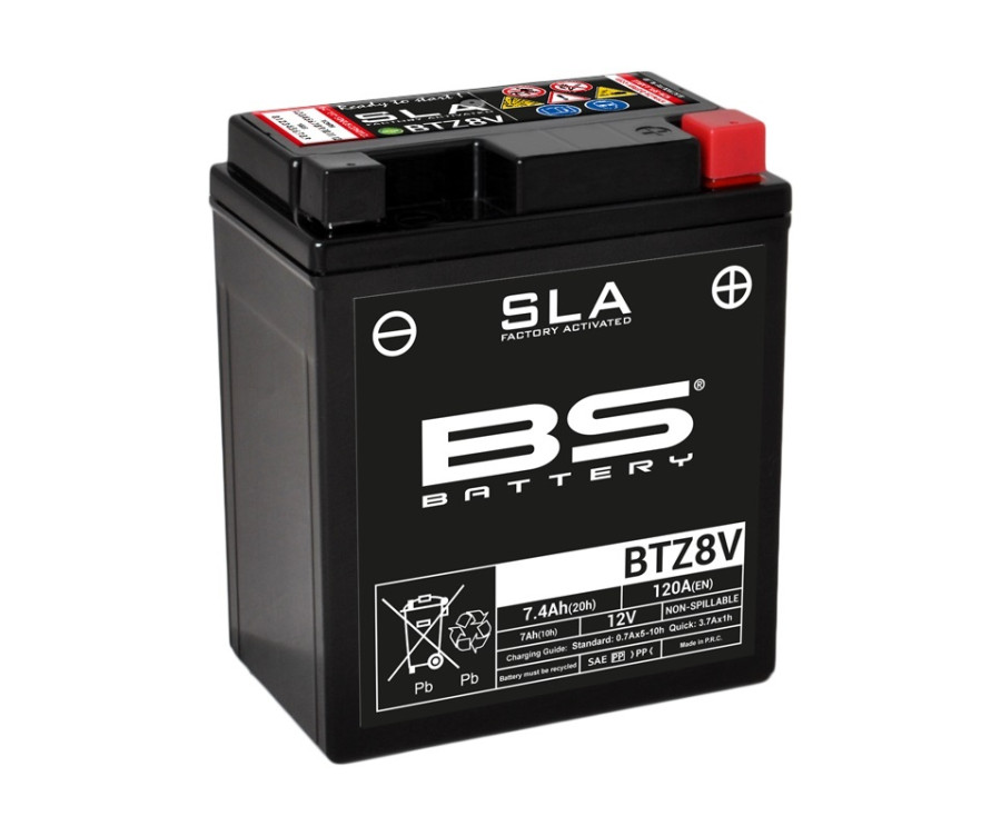 Batterie BS BATTERY SLA sans entretien activé usine - BTZ8V - 1077867