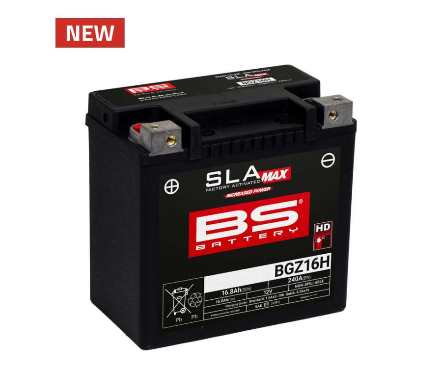 Batterie BS BATTERY SLA Max sans entretien activée usine - BGZ16H - 1125737