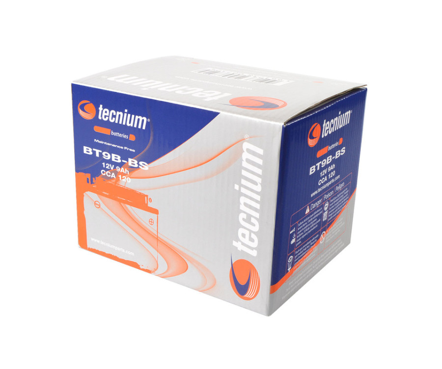 Batterie TECNIUM sans entretien avec pack acide - BT9B-BS - 1077856