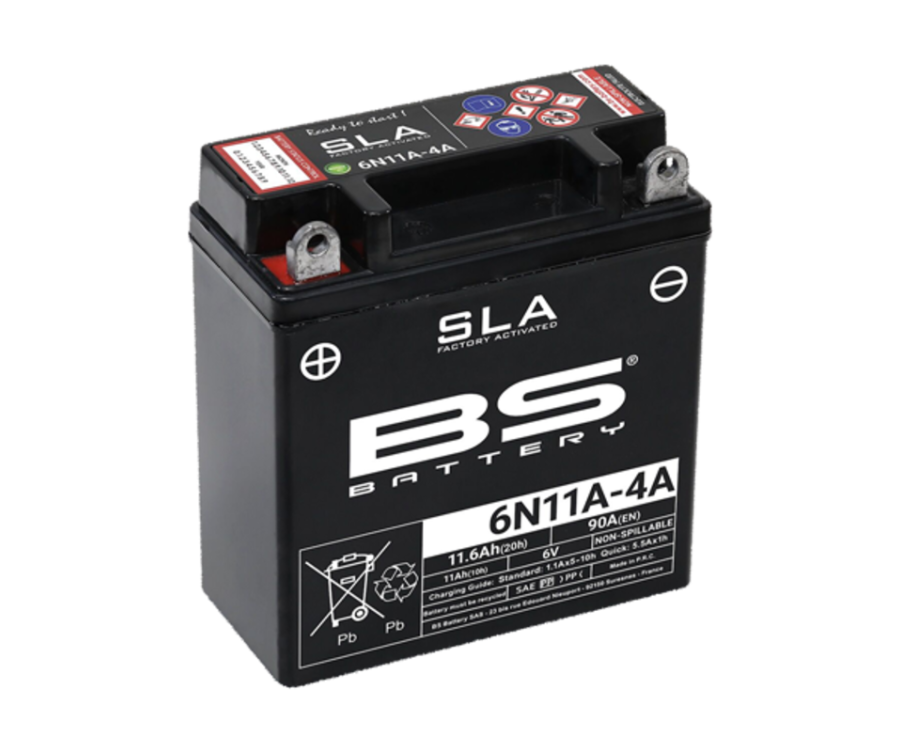 Batterie BS BATTERY SLA sans entretien activé usine - 6N11A-4A - 1114577