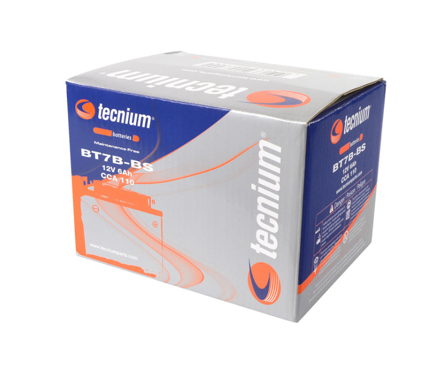 Batterie TECNIUM sans entretien avec pack acide - BT7B-BS - 1077855