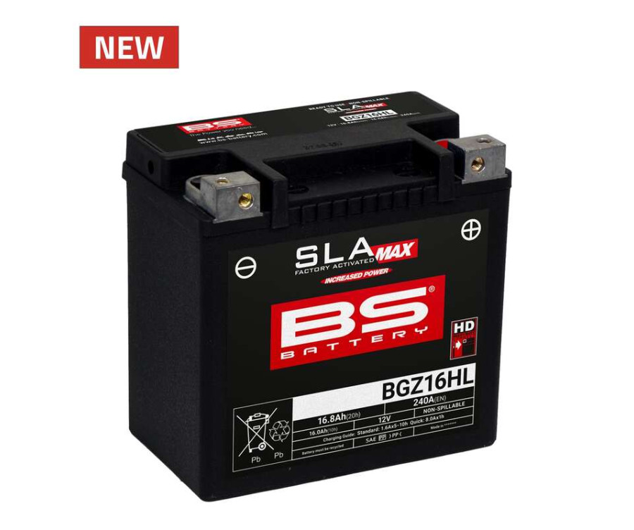 Batterie BS BATTERY SLA Max sans entretien activée usine - BGZ16HL - 1125738