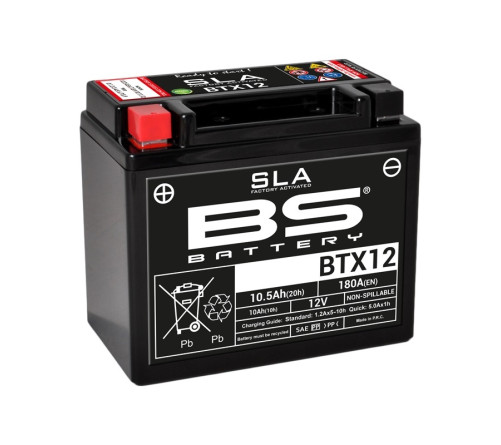 Batterie BS BATTERY SLA sans entretien activé usine - BTX12 - 1080671