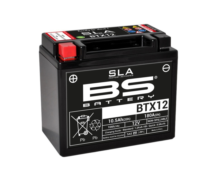 Batterie BS BATTERY SLA sans entretien activé usine - BTX12 - 1080671
