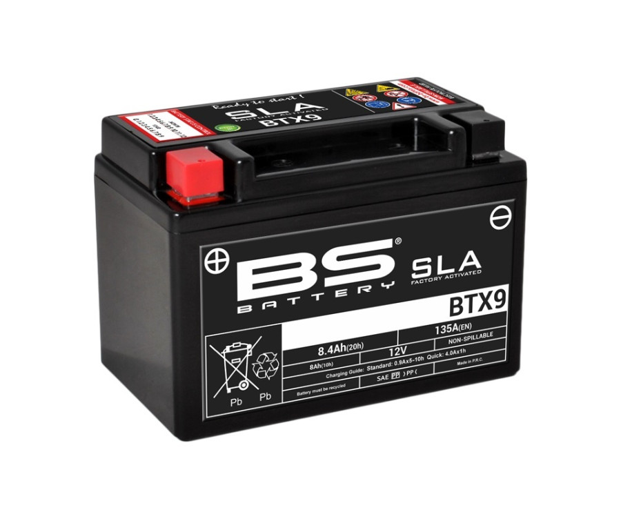 Batterie BS BATTERY SLA sans entretien activé usine - BTX9 - 1080667