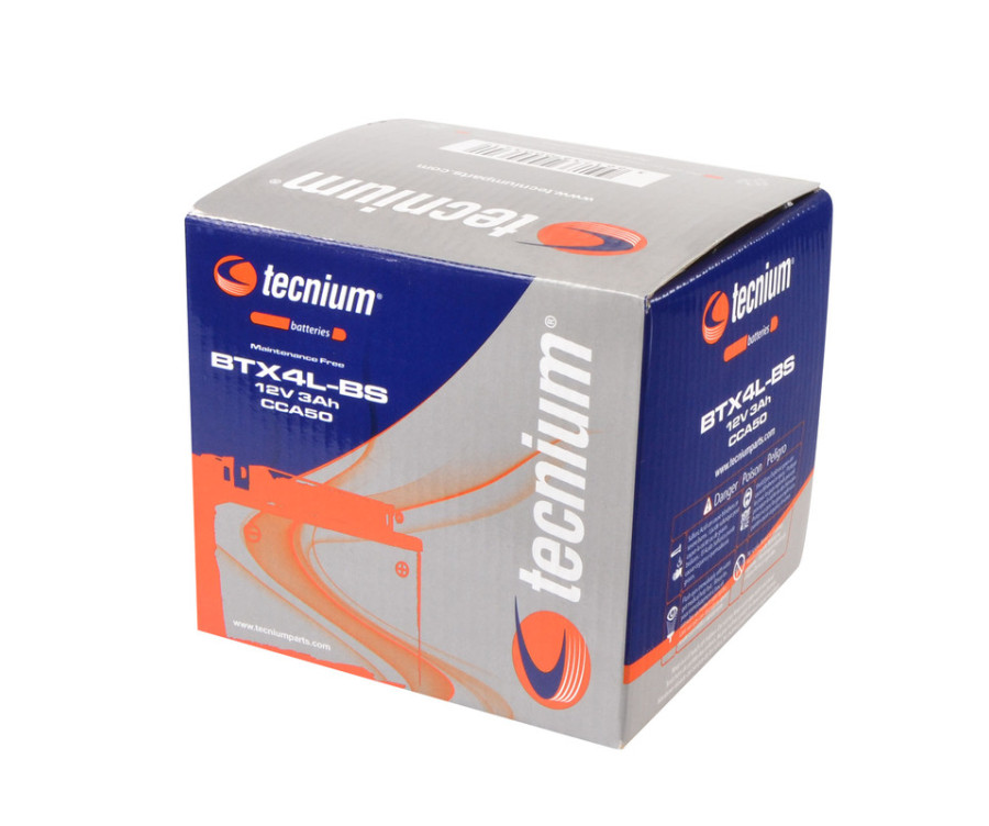 Batterie TECNIUM sans entretien avec pack acide - BTX4L-BS - 1077849