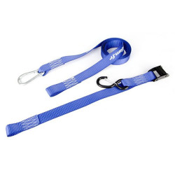 Sifam - Sangles d'Arrimage Doubles BLUE FORCE (x2) avec Mousqueton + Crochet Sécurité - - SAN63009