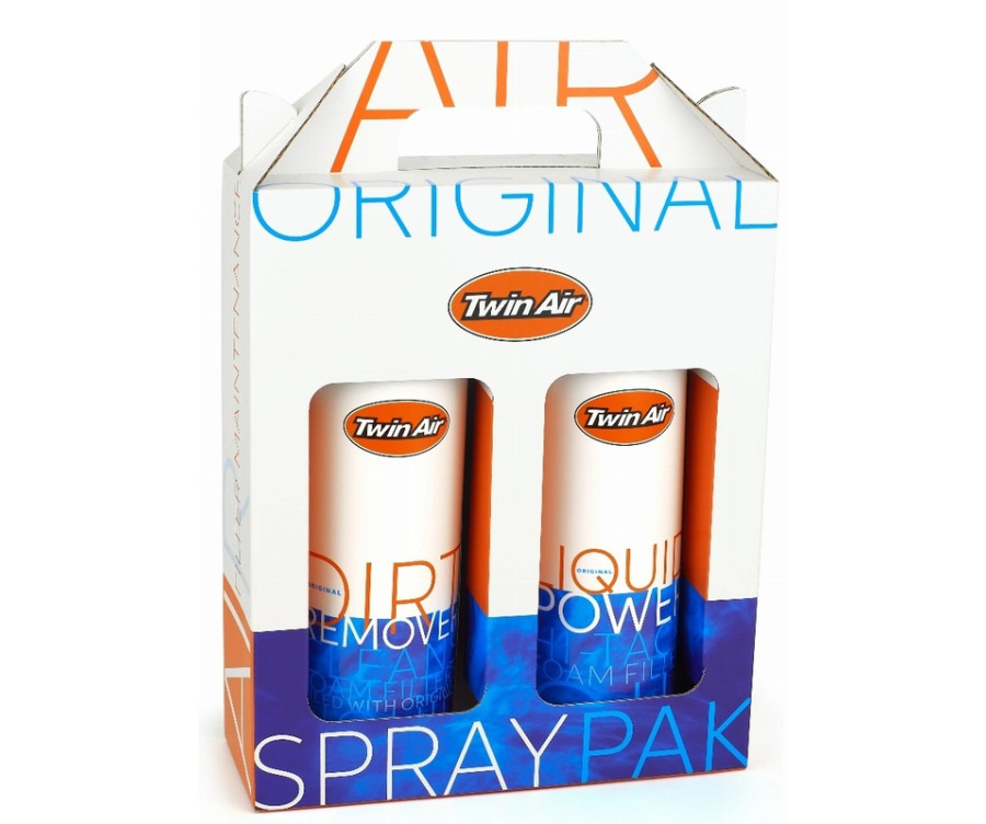 Pack nettoyage TWIN AIR Liquid Power Spray + Dirt Remover - 2x500ml - 1121650
